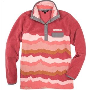 Simply Southern Pink Stripes Pullover
